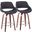 Fabrico 26 Inch Fixed Height Counter Stool Set of 2 In Chrome