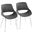 Fabrico Chair Set of 2 In Gray/Chrome