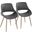 Fabrico Chair Set of 2 In Grey/Copper