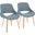 Fabrico Chair Set of 2 In Blue Grey/Natural