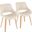 Fabrico Chair Set of 2 In Cream/Natural