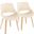 Fabrico Chair Set of 2 In Natural/Cream