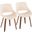 Fabrico Chair Set of 2 In Cream