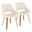 Fabrico Chair Set of 2 In Cream
