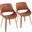 Fabrico Chair Set of 2 In Brown