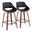 Fabrico Fixed Height Counter Stool Set of 2 In Black