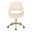 Fabrico Office Chair In Cream and Gold