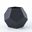 Faceted Large Vase In Black