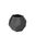 Faceted Medium Vase In Black