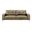 Faelin 79 Inch Top Grain Genuine Leather Sofa with Tufted Back In Khaki