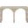 Faenza Concrete Console Table In Travertine