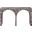 Faenza Marble Finish Concrete Console Table In Brown