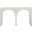 Faenza Marble Finish Concrete Console Table In White