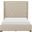 Fairborn California King Platform Bed with Storage Footboard In Beige