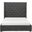 Fairborn California King Platform Bed with Storage Footboard In Gray