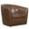 Fairfax Swivel Chair In Dark Brown