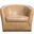 Fairfax Swivel Chair In Light Brown