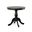 Fairview 30 Inch Round Pedestal Dining Table In Antique Black