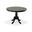 Fairview 42 Inch Round Pedestal Dining Table In Antique Black