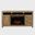 Fairview 60 Inch Chevron Fireplace Storage Console TV Stand with Electric Fireplace In Light Brown