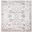 Fantasia Collection Polypropylene Square Area Rug- 6' x 6' In Ivory and Beige