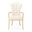 Fantosini Dining Arm Chair Set of 2 In Natural and Gold