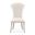 Fantosini Dining Side Chair Set of 2 In Silver Mist and Cappuccino