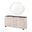 Fantosini Sideboard with Mirror In Silver Mist