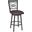Fargo 26 Inch Barstool In Auburn Bay Finish with Brown Pu Upholstery