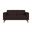 Fate Loveseat with Wood Front In Cherry and Brown