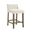 Fauna Counter Height Bar Stool In Putty Brown and White