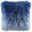 Faux Flokati Pillow In Blue