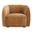 Faye Accent Chair In Tan Faux Mohair