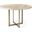 Faye Barely Gray Finished Wood Round Dining Table