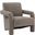 Faylin Boucle Accent Chair In Brown