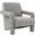 Faylin Boucle Accent Chair In Grey