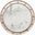 Federal Champagne Silver Leaf Round Antique Mirror