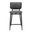Felipe Counter Stool In Gray Leatherette
