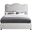 Felix Linen Textured Fabric Full Bed In Cream