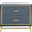 Fenno 2 Drawer Nightstand in Teal