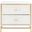Fenno 2 Drawer Nightstand in White Wash