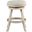 Fenton 24 Inch Swivel Backless Counter Stool In Ivory Wire-Brush