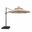 Fera 10 Foot Round Umbrella In LED Bulb In Beige