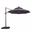 Fera 10 Foot Round Umbrella In LED Bulb In Gray