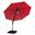 Fera 10 Foot Round Umbrella In LED Bulb In Red