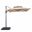 Fida 8 Foot Square Umbrella In Double Top In Beige