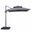 Fida 8 Foot Square Umbrella In Double Top In Gray