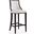 Fifth Avenue Bar Stool in Pearl White and Walnut