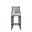 Fifth Avenue Faux Leather Barstool In Light Grey