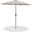 Fiji Fabric Patio Umbrellas In Beige and Teak
